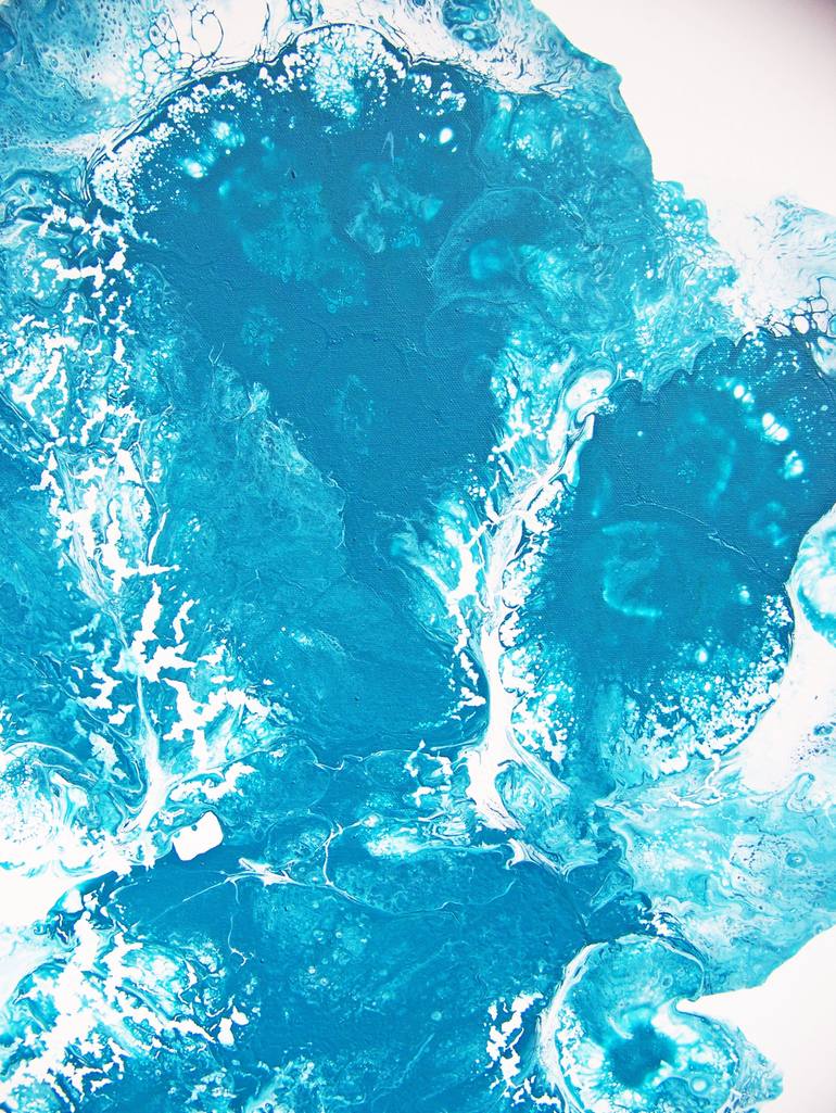 Original Figurative Abstract Painting by Jo And Jan Moore Romancing The Stone