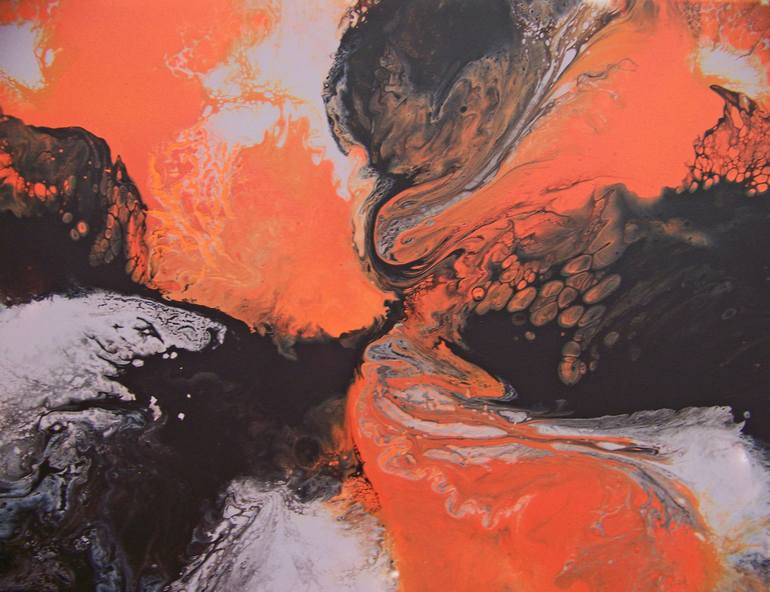 Original Abstract Painting by Jo And Jan Moore Romancing The Stone | Abstract Art on Canvas | Set a Watchman
