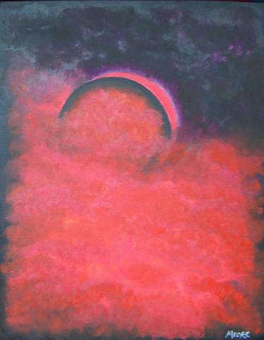 Original Impressionism Outer Space Paintings by Jo and Jan Moore Romancing The Stone