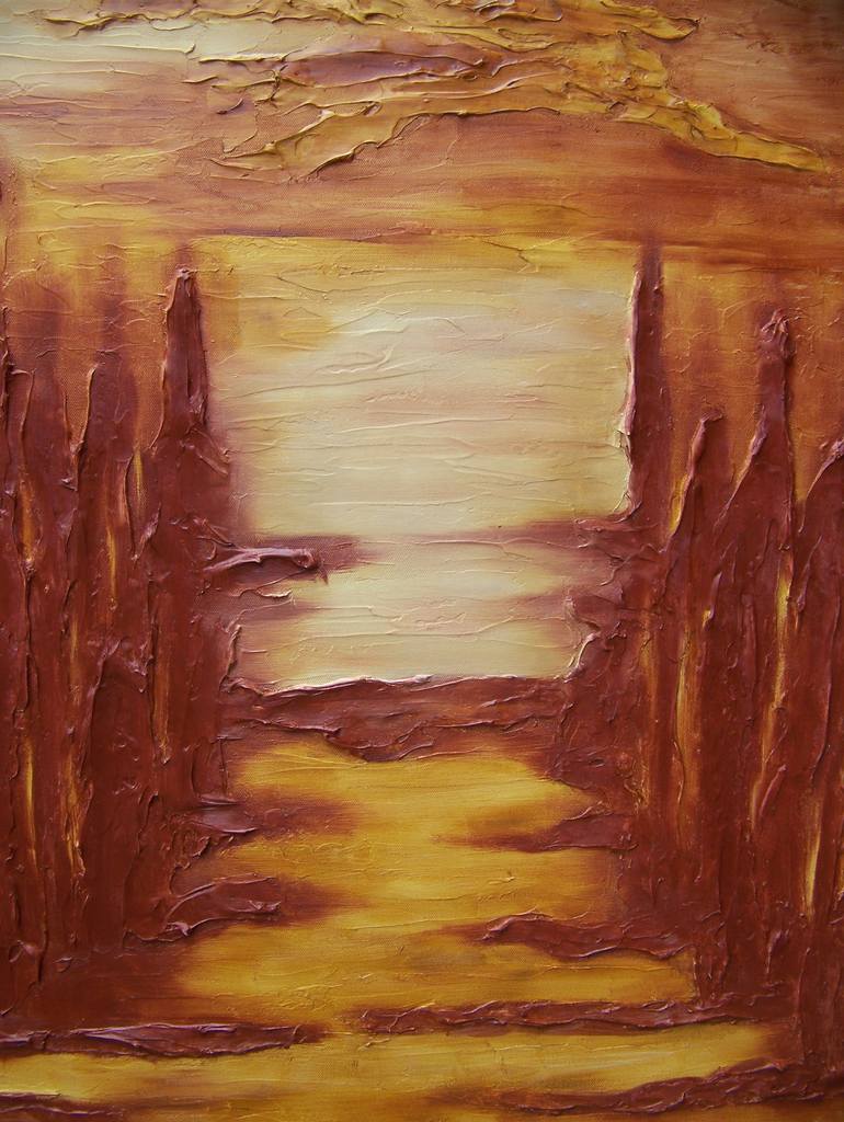 Original Expressionism Landscape Painting by Jo and Jan Moore Romancing The Stone