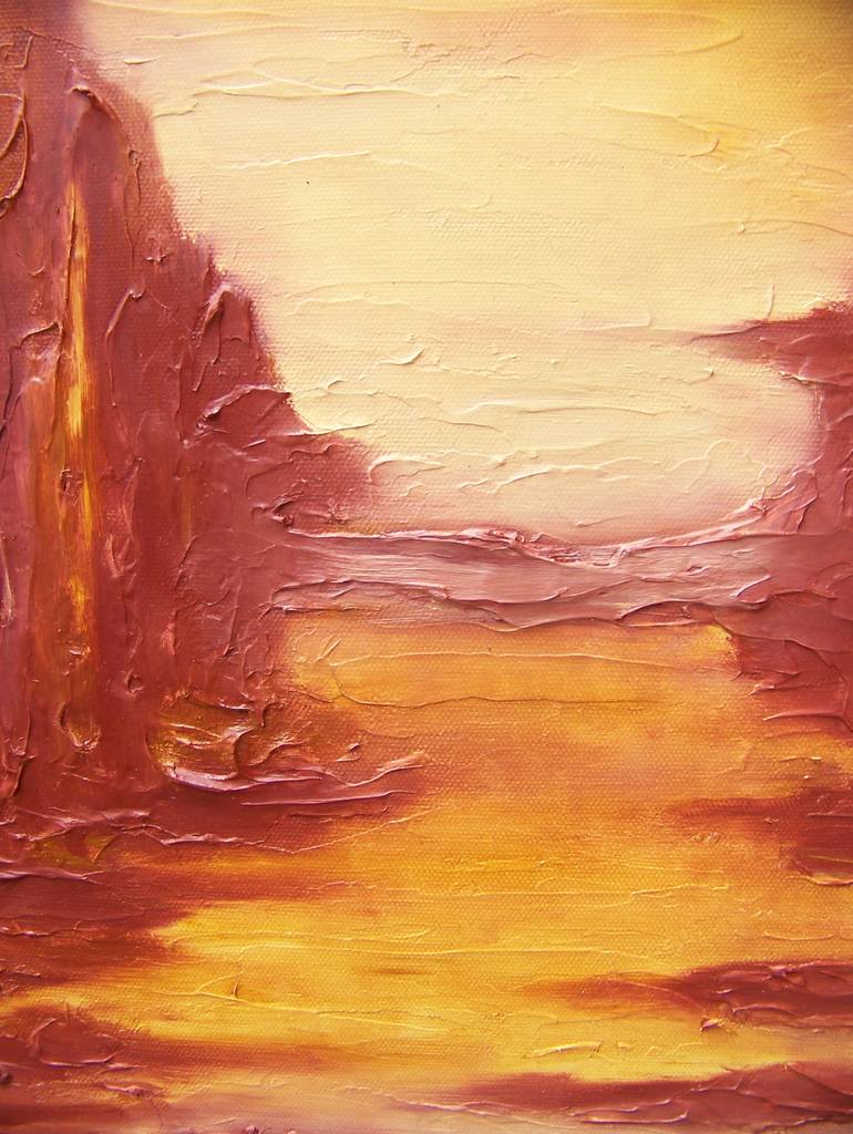 Original Expressionism Landscape Painting by Jo and Jan Moore Romancing The Stone