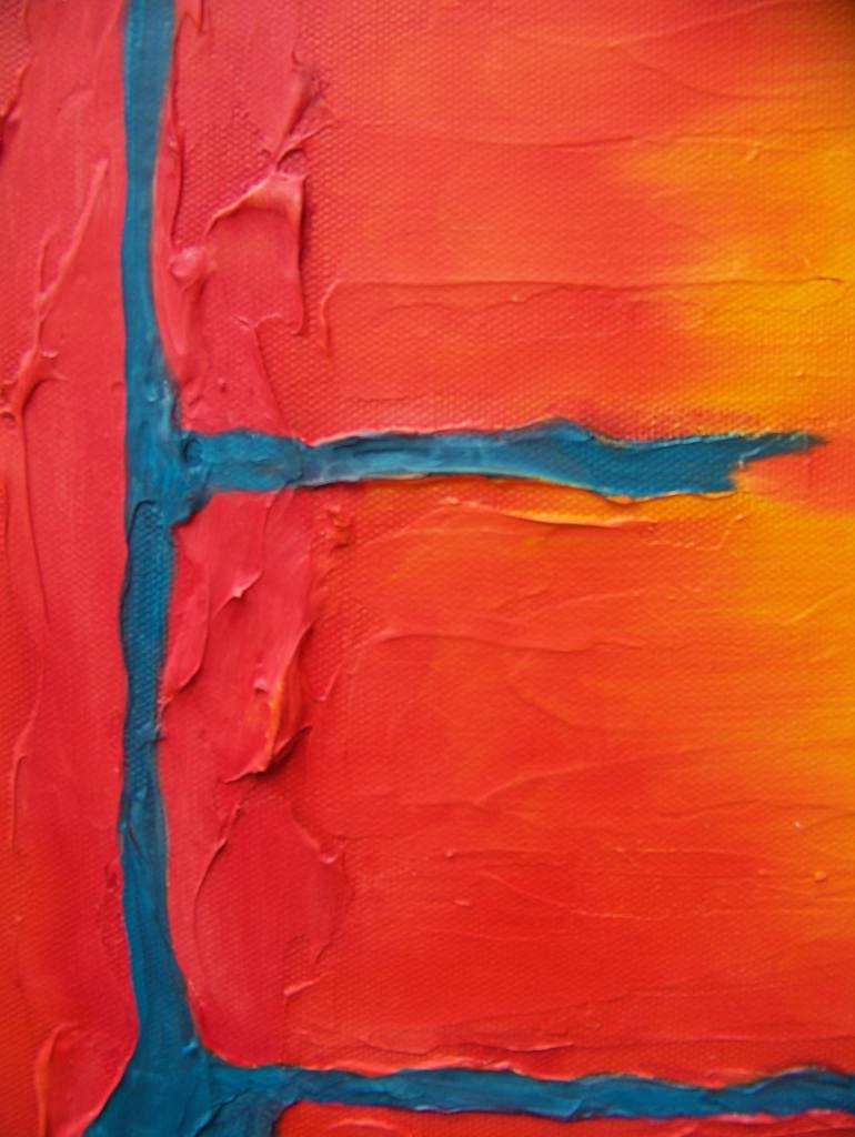 Original Minimalism Abstract Painting by Jo and Jan Moore Romancing The Stone