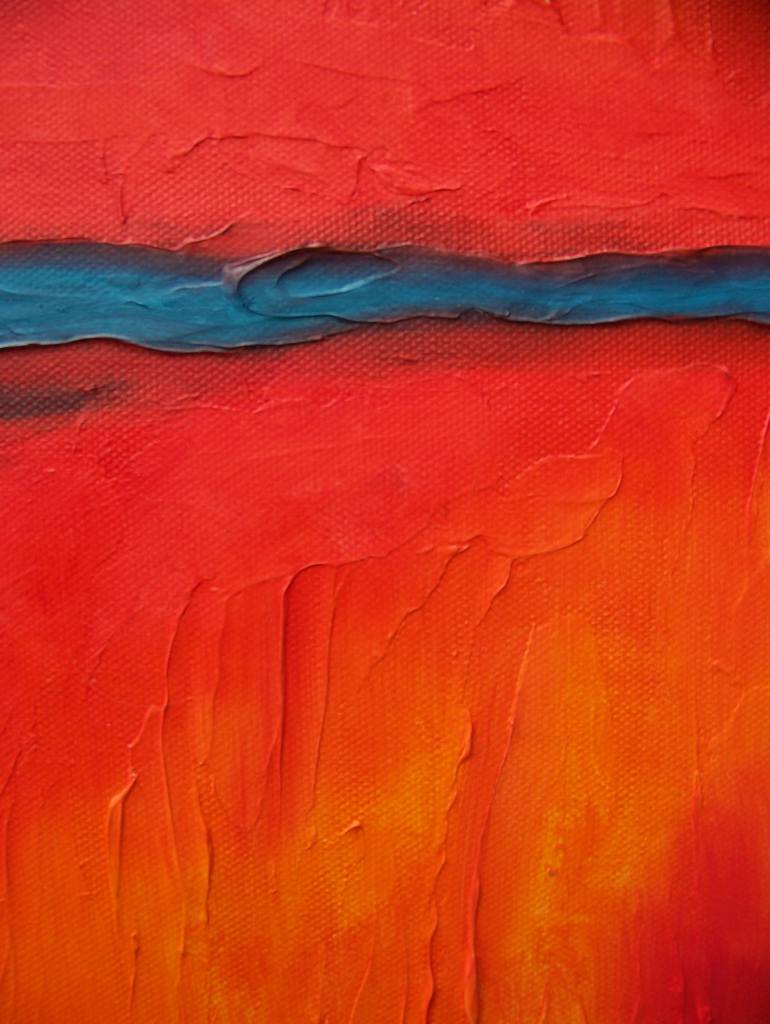 Original Minimalism Abstract Painting by Jo and Jan Moore Romancing The Stone