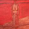 This canvas utilizes brilliant color compliments in rich warm tones, it is heavily textured, and employs 6 distinct texture zones with areas of metallic patinas. It is gallery wrapped, archival and sealed, with no need to frame. Zoom in to see the textural detail.