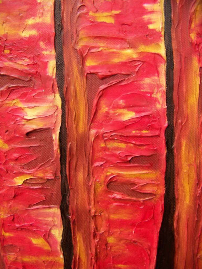 Original Abstract World Culture Painting by Jo and Jan Moore Romancing The Stone