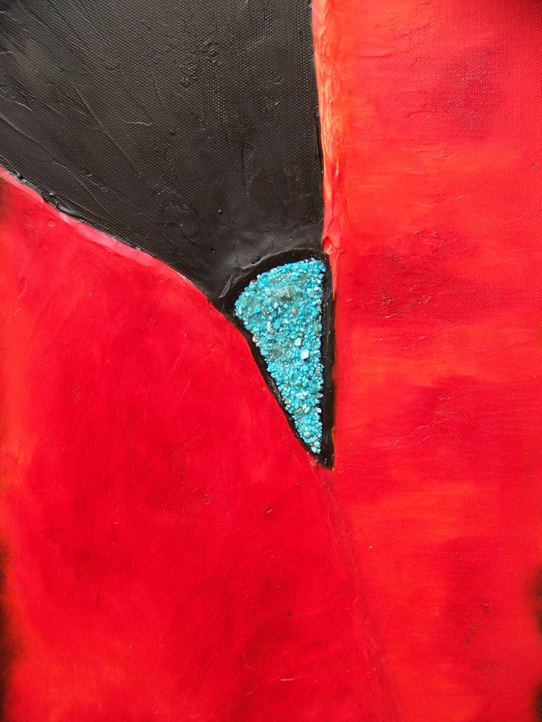 Original Abstract Painting by Jo and Jan Moore Romancing The Stone