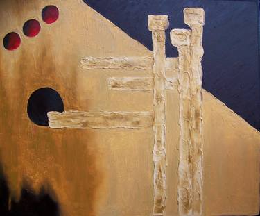 Original Abstract Classical mythology Paintings by Jo and Jan Moore Romancing The Stone