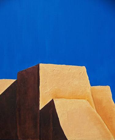 Original Abstract Architecture Paintings by Jo and Jan Moore Romancing The Stone