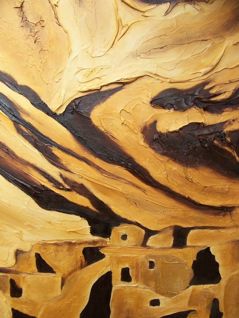 Original Abstract Landscape Painting by Jo And Jan Moore Romancing The Stone