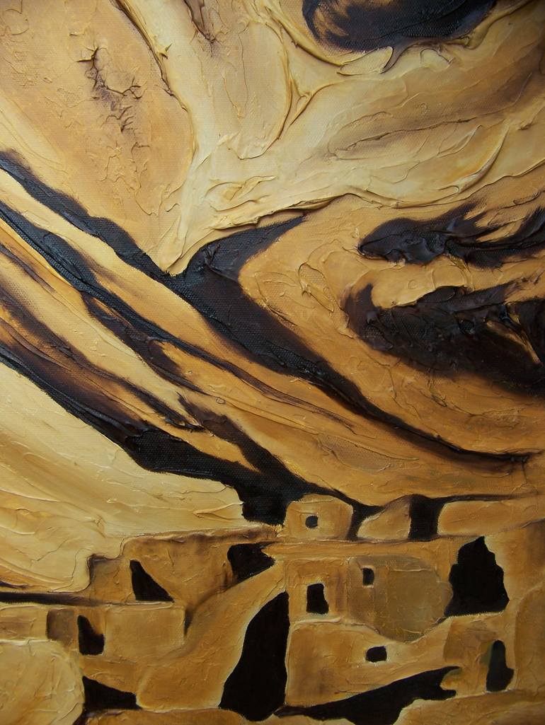Original Abstract Landscape Painting by Jo And Jan Moore Romancing The Stone