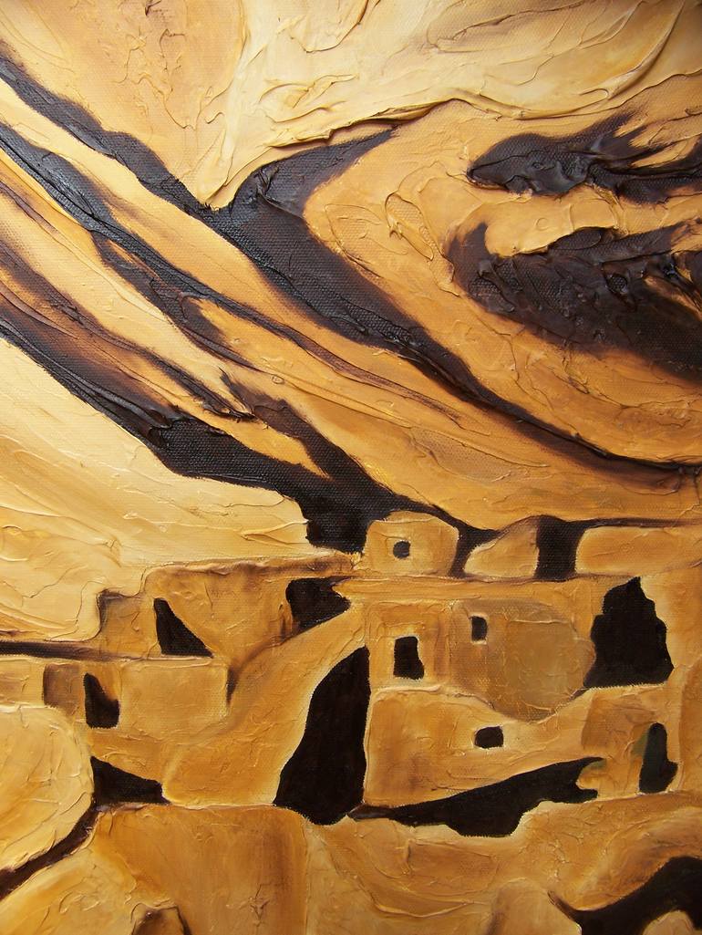 Original Abstract Landscape Painting by Jo And Jan Moore Romancing The Stone