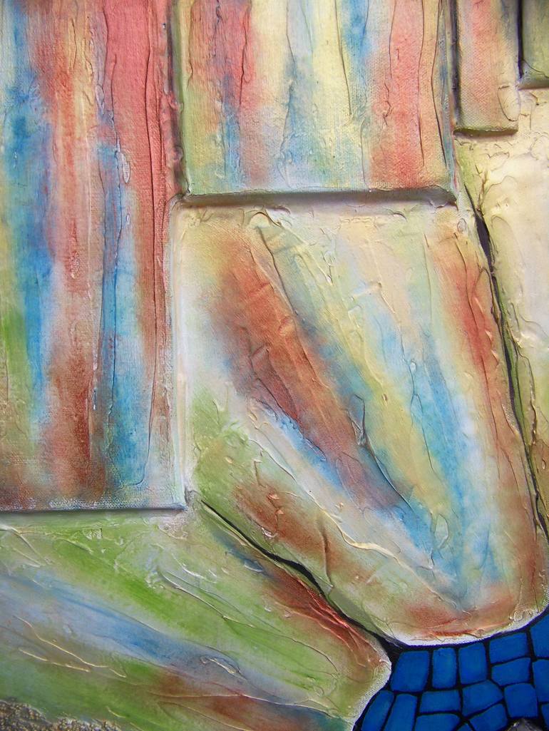 Original Expressionism Abstract Painting by Jo And Jan Moore Romancing The Stone
