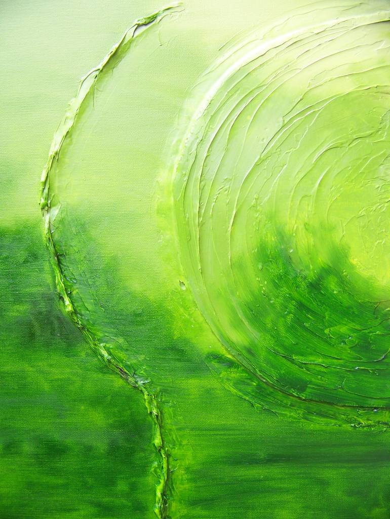 Original Expressionism Abstract Painting by Jo And Jan Moore Romancing The Stone