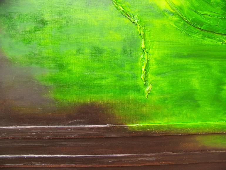 Original Expressionism Abstract Painting by Jo And Jan Moore Romancing The Stone