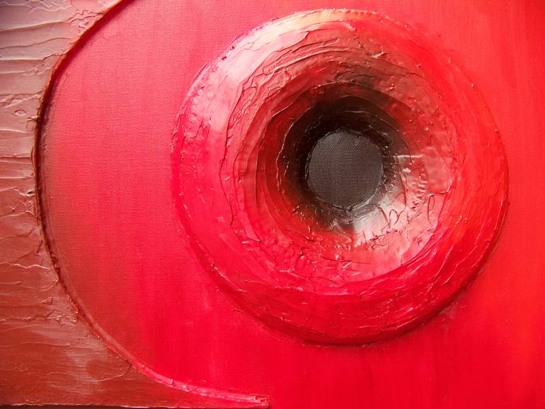 Original Conceptual Abstract Painting by Jo And Jan Moore Romancing The Stone