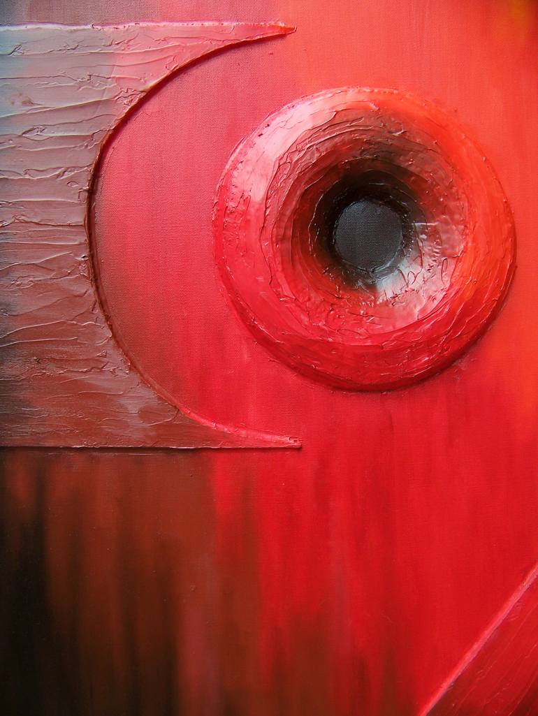 Original Conceptual Abstract Painting by Jo And Jan Moore Romancing The Stone