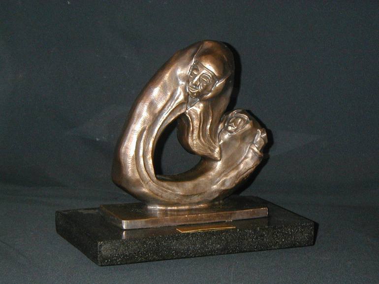 Original Women Sculpture by Jo and Jan Moore Romancing The Stone