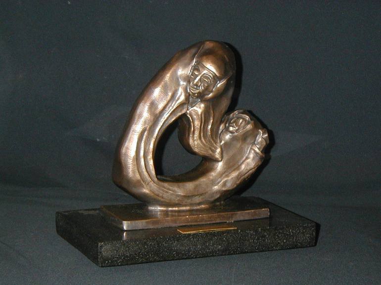 Original Abstract Women Sculpture by Jo and Jan Moore Romancing The Stone