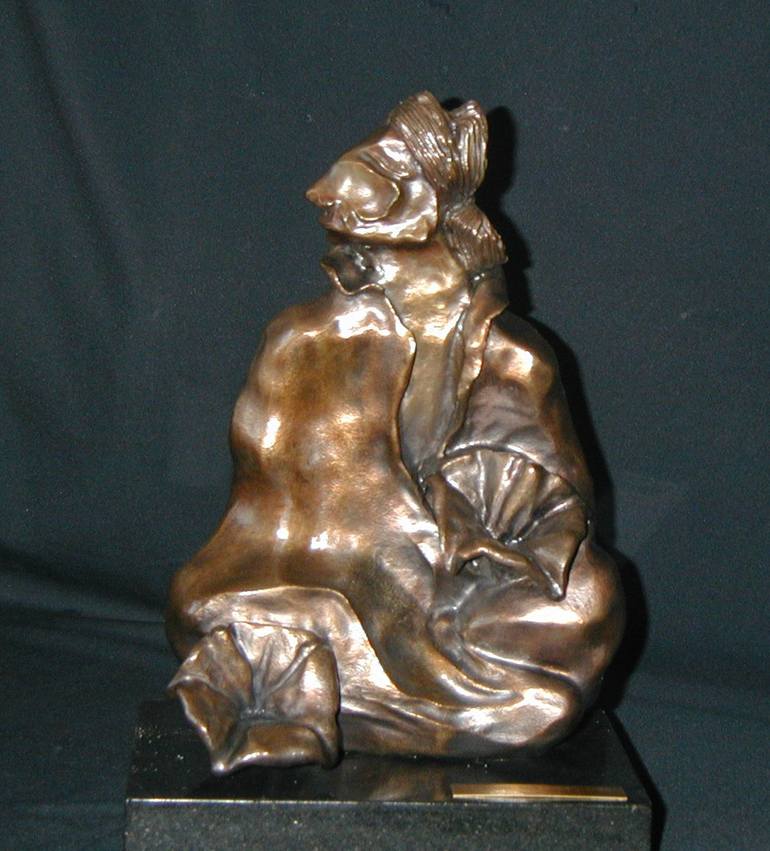 Original Abstract Women Sculpture by Jo and Jan Moore Romancing The Stone