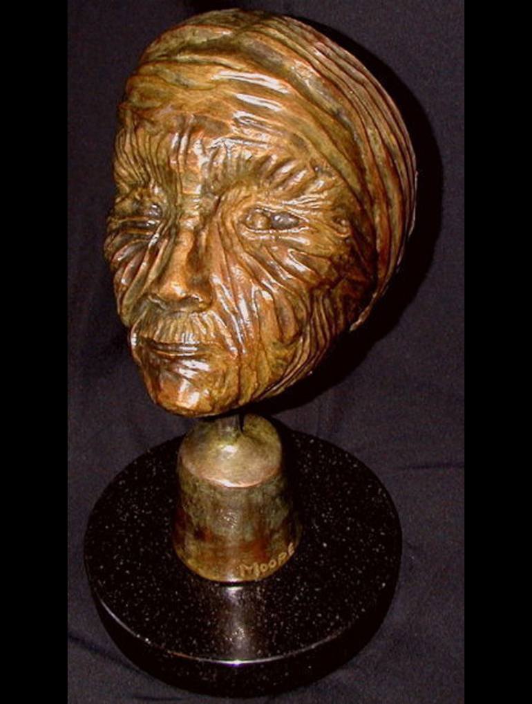 Original Abstract Expressionism Women Sculpture by Jo and Jan Moore Romancing The Stone