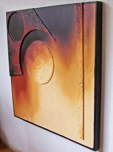 Original Abstract Expressionism Abstract Paintings by Jo and Jan Moore Romancing The Stone