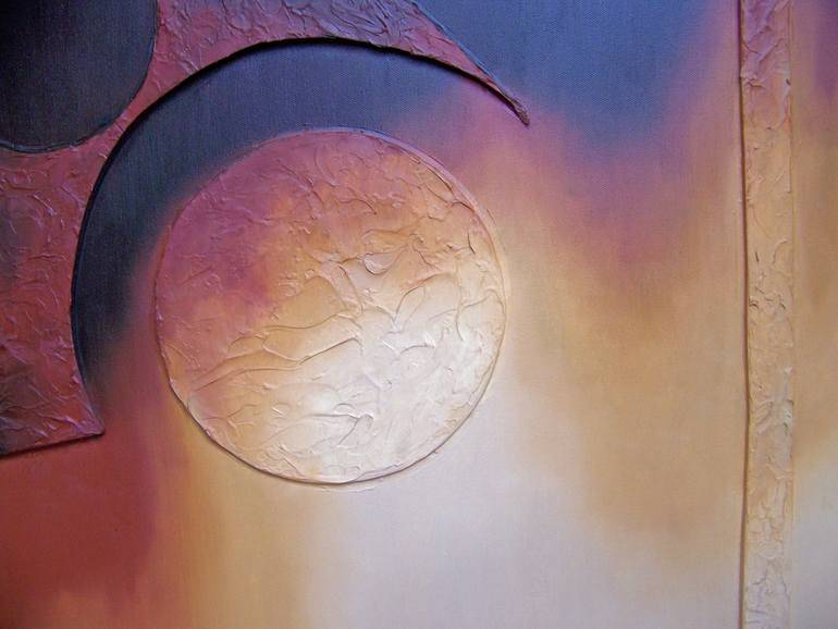Original Abstract Painting by Jo and Jan Moore Romancing The Stone