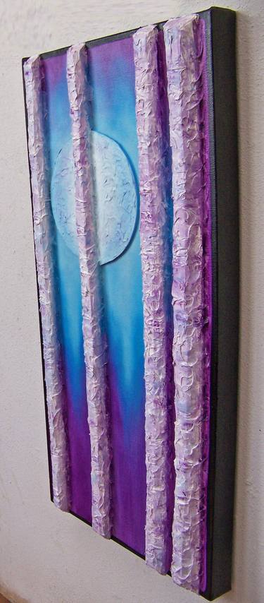 Moonglow I--3 dimensional oil on canvas thumb