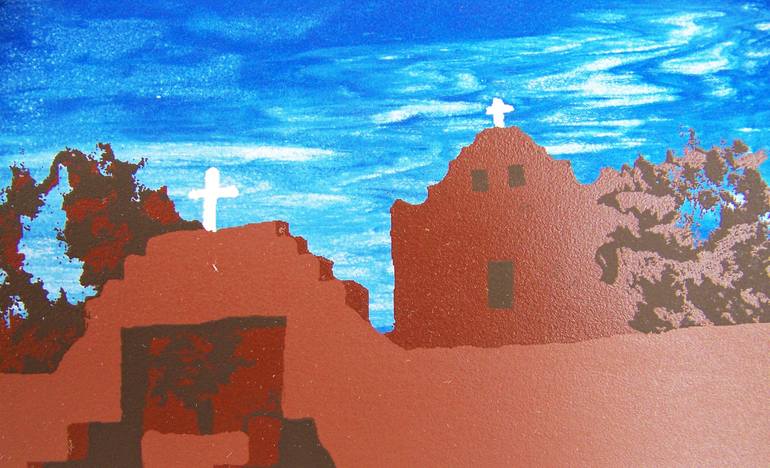 Print of Expressionism Architecture Printmaking by Jo And Jan Moore Romancing The Stone