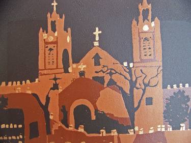 Original Architecture Printmaking by Jo and Jan Moore Romancing The Stone