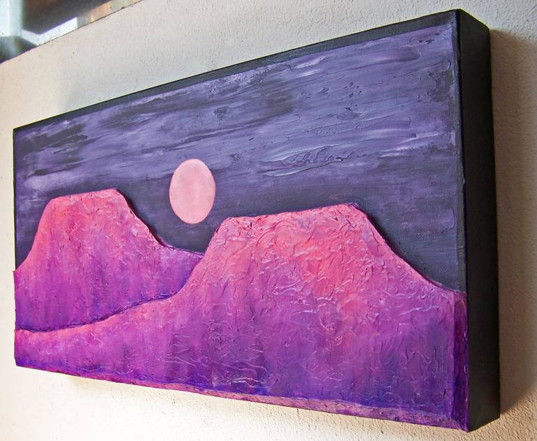 Original Abstract Expressionism Landscape Painting by Jo and Jan Moore Romancing The Stone