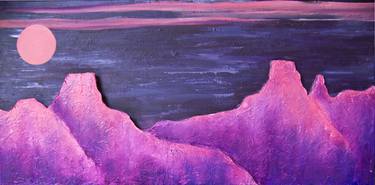 Original Abstract Landscape Paintings by Jo and Jan Moore Romancing The Stone