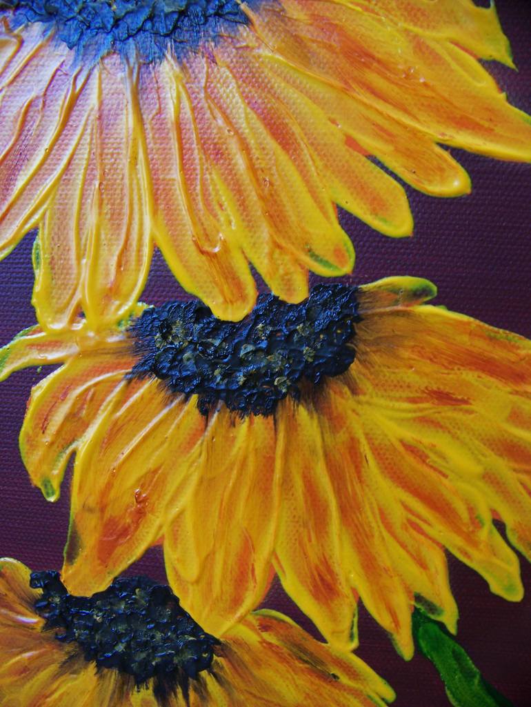 Original Expressionism Floral Painting by Jo And Jan Moore Romancing The Stone