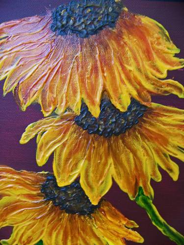 Original Floral Paintings by Jo and Jan Moore Romancing The Stone