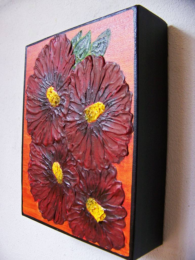 Original Floral Painting by Jo and Jan Moore Romancing The Stone