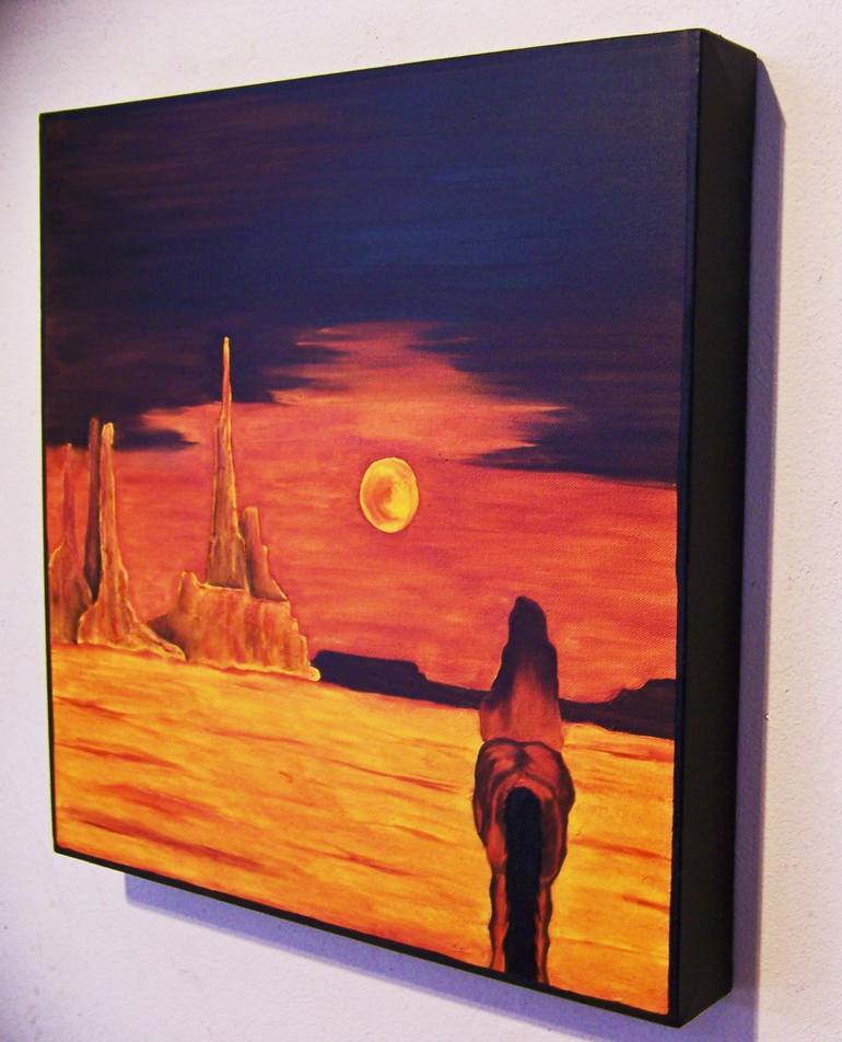 Original Expressionism Landscape Painting by Jo And Jan Moore Romancing The Stone