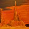 Oil on Canvas Landscape from the Enchanted Mesas Series. 20x20x2.5 inches. Museum Profile. Archival and ready to hang, no frame required.
Keywords: warm palette, sky, Museum Profile, landscape, mesas, moon, southwest, horse, the pass