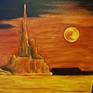 Oil on Canvas Landscape from the Enchanted Mesas Series. 20x20x2.5 inches. Museum Profile. Archival and ready to hang, no frame required.
Keywords: warm palette, sky, Museum Profile, landscape, mesas, moon, southwest, horse, the pass