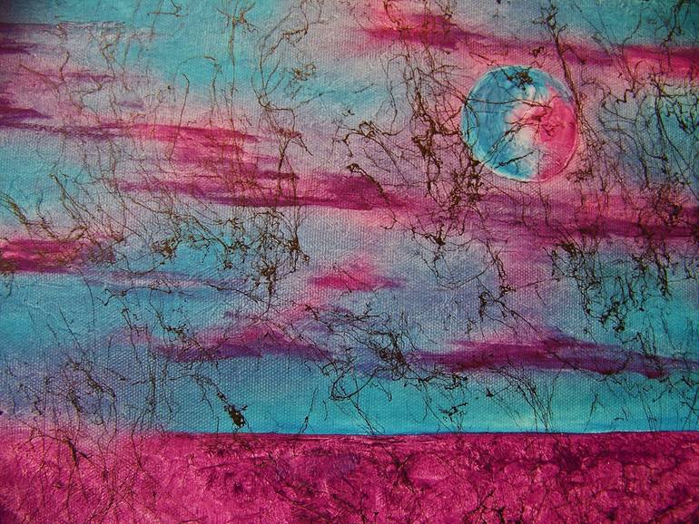 Original Abstract Landscape Painting by Jo and Jan Moore Romancing The Stone