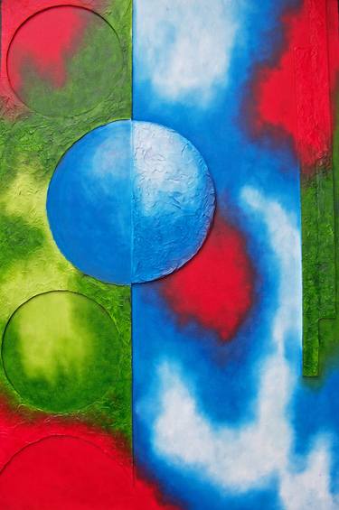 Original Abstract Paintings by Jo and Jan Moore Romancing The Stone