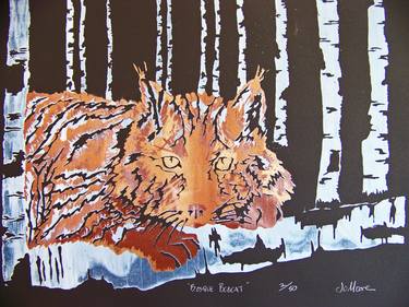 Original Animal Printmaking by Jo and Jan Moore Romancing The Stone