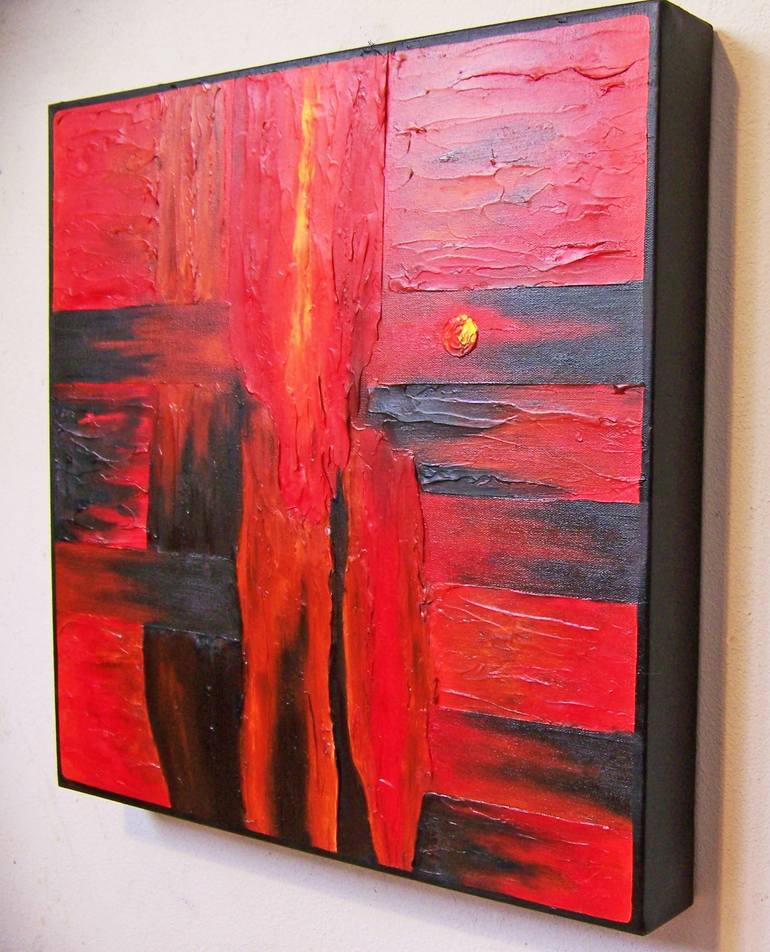 Original Abstract Painting by Jo and Jan Moore Romancing The Stone