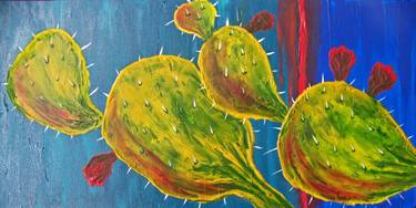 Print of Abstract Expressionism Botanic Paintings by Jo and Jan Moore Romancing The Stone