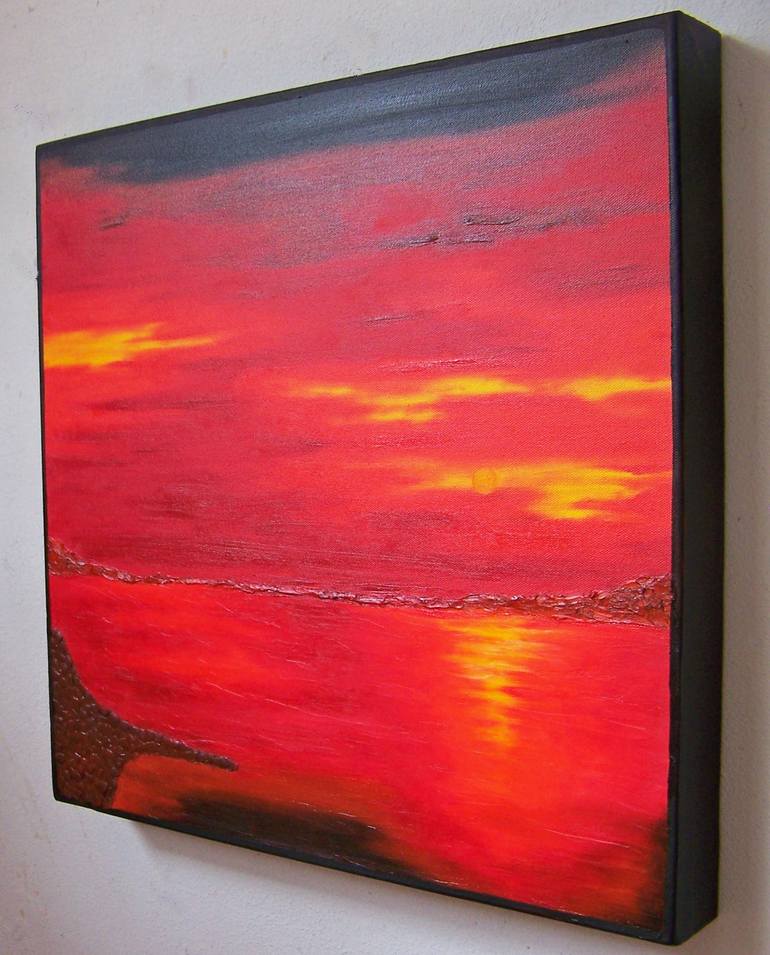 Original Abstract Landscape Painting by Jo and Jan Moore Romancing The Stone