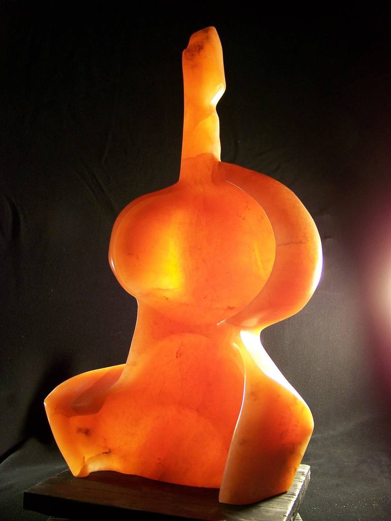 Original Abstract Nude Sculpture by Jo and Jan Moore Romancing The Stone