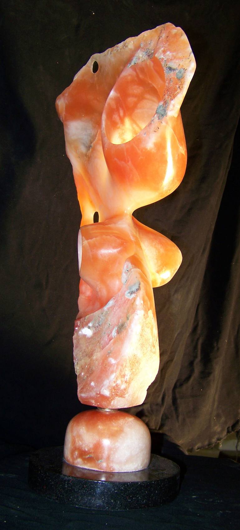 Original Abstract Sculpture by Jo and Jan Moore Romancing The Stone