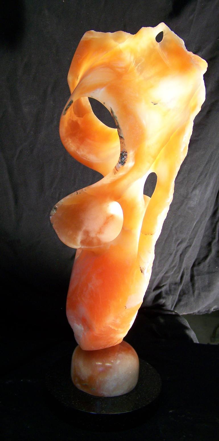 Original Abstract Sculpture by Jo and Jan Moore Romancing The Stone