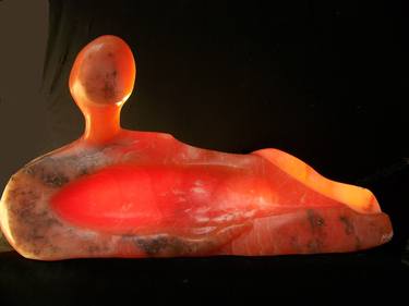 Original Abstract Expressionism Abstract Sculpture by Jo and Jan Moore Romancing The Stone