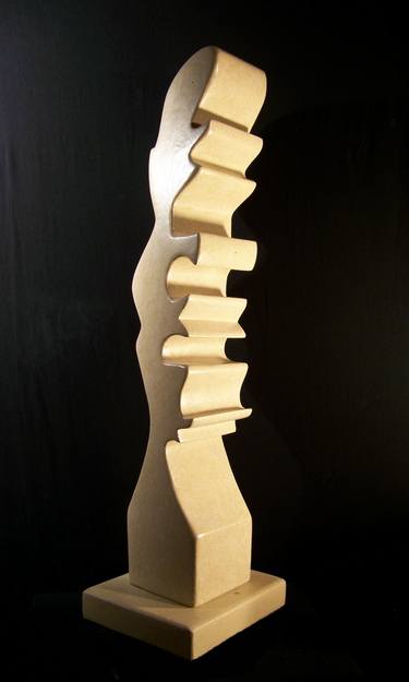 Original Abstract Sculpture by Jo and Jan Moore Romancing The Stone