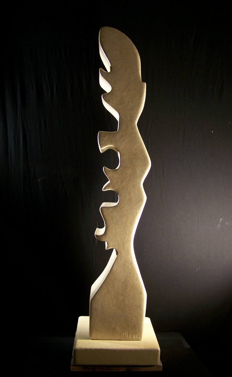 Original Abstract Expressionism Abstract Sculpture by Jo and Jan Moore Romancing The Stone