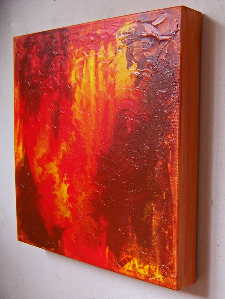 Original Abstract Painting by Jo and Jan Moore Romancing The Stone